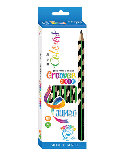 HB Pencil Groovee Grip Jumbo 6's - Iwrite 2