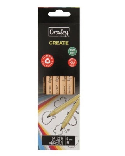 HB Super Jumbo Pencils 6's - Croxley 2