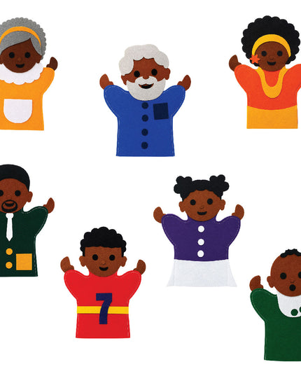 Hand Puppet - Family 1 - Set of 7 1