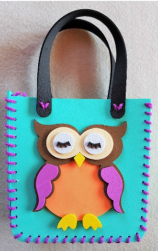 Craft Kit Foam Handbag Owl