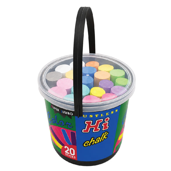 Jumbo Colour Bucket Chalk 20's - Hi 1
