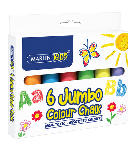 Jumbo Colour Chalk 6's - Marlin 2