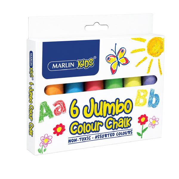 Jumbo Colour Chalk 6's - Marlin 2