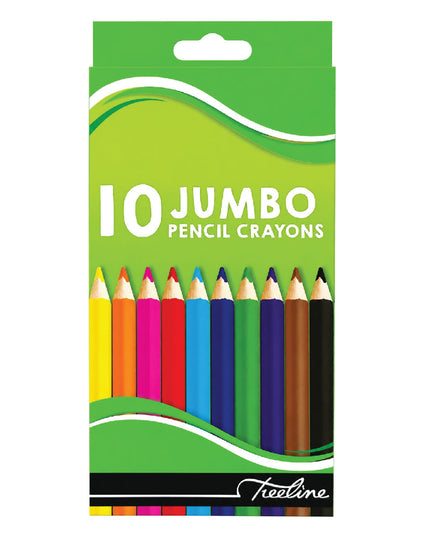 Jumbo Colouring Pencils 10's - Treeline 2