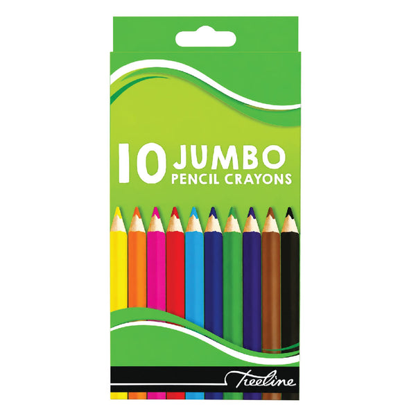 Jumbo Colouring Pencils 10's - Treeline 2