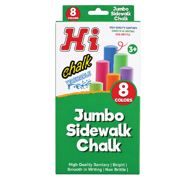 Jumbo Sidewalk Chalk 8's - Hi 1