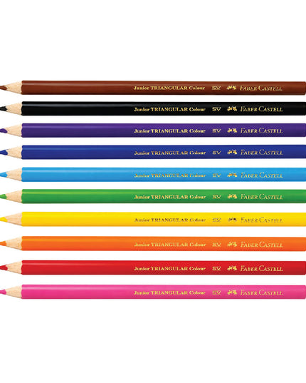 Jumbo Triangular Colour Pencils 10's - Faber Castell 4
