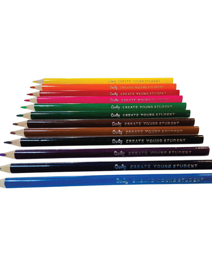 Jumbo Triangular Colour Pencils 12's - Croxley 5