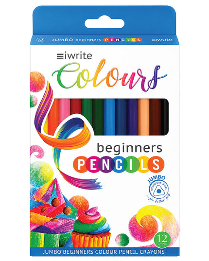 Jumbo Triangular Pencils 12's - iWrite 2