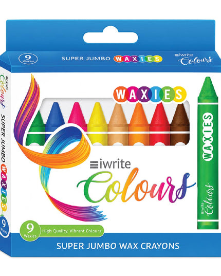 Jumbo Wax Crayons 9's Iwrite 2