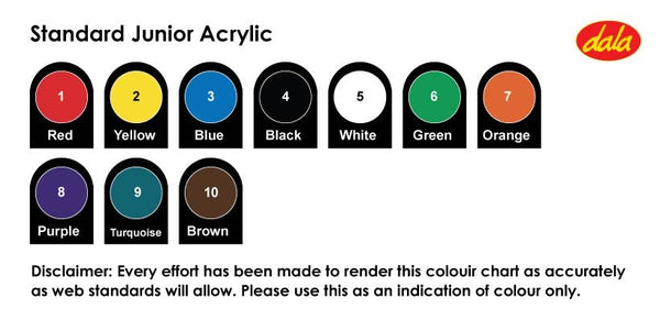 Junior Acrylic Paint 250ml - Black