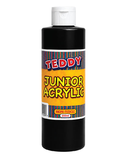 Junior Acrylic Paint 250ml - Black