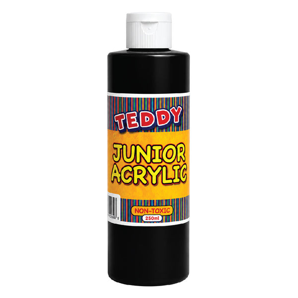 Junior Acrylic Paint 250ml - Black