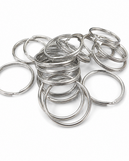 Key Rings Silver 25mm 20 Piece