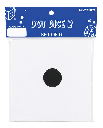 Klanke Blok / Sound Block Dot Dice 2 Cards - Set of 6 5