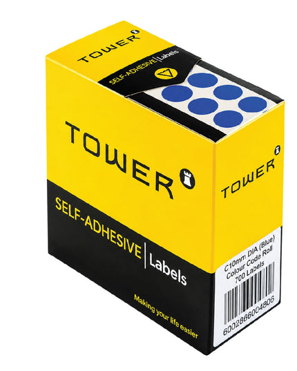 Labels - C10mm - Dot Blue - 700's 4