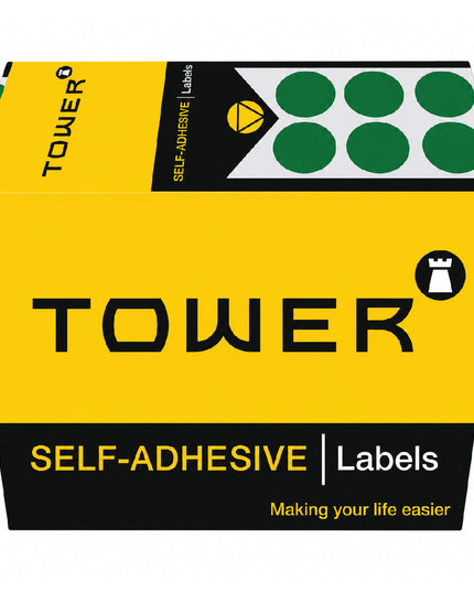 Labels - C10mm - Dot Green - 700's 2