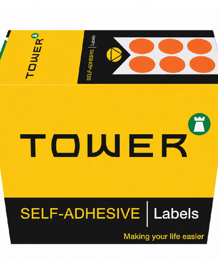 Labels - C10mm - Dot Orange - 700's 2