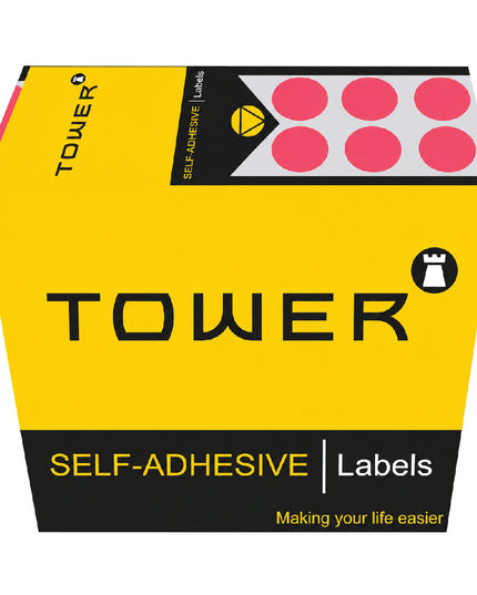 Labels - C10mm - Dot Pink - 700's 2