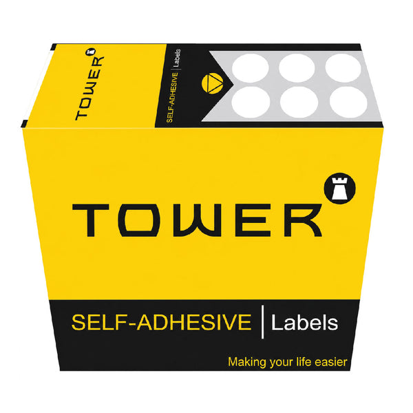 Labels - C10mm - Dot White - 1350's 2