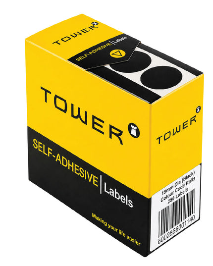 Labels - C19mm - Dot Black - 250's 4