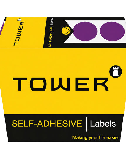 Labels - C19mm Dot Purple 2