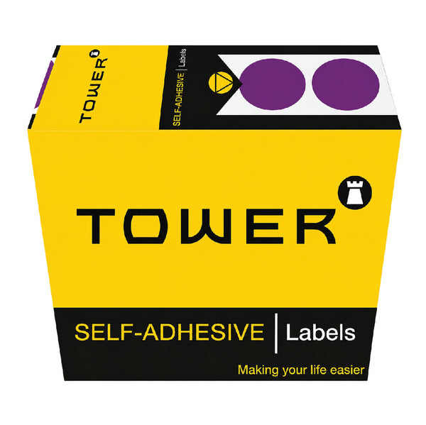 Labels - C19mm Dot Purple 2