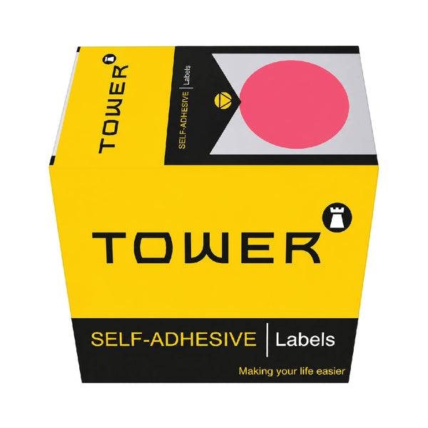 Labels - C32mm - Dot Pink - 75's 2