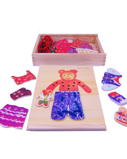 Lacing Bear With Clothes
