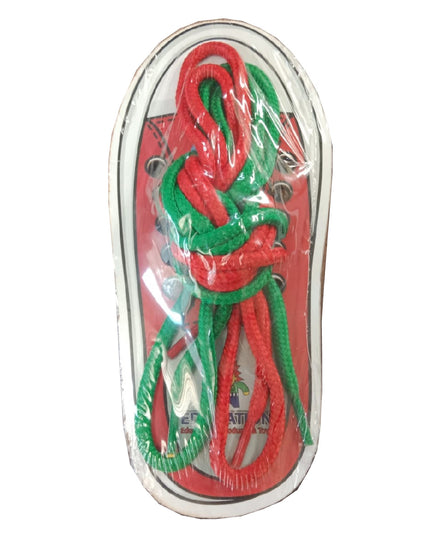Lacing Shoes Red + 2 Laces - Wooden