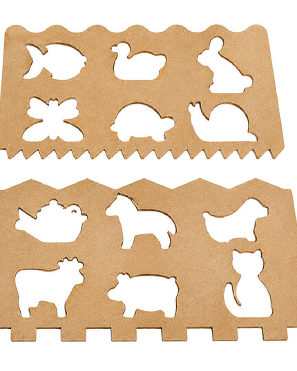 Lacing with Animal Shape Stencils 4
