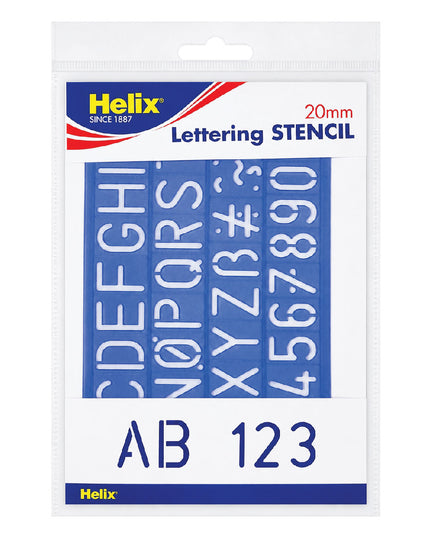 Lettering Stencil 20mm - Helix 2