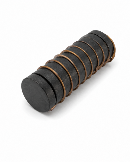 Magnet Round Self-Adhesive 20mm Black 10 Piece