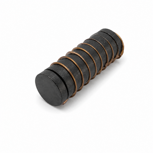 Magnet Round Self-Adhesive 20mm Black 10 Piece