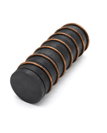 Magnet Round Self-Adhesive 15mm Black 10 Piece 2