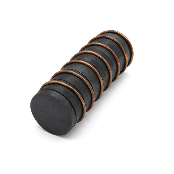 Magnet Round Self-Adhesive 15mm Black 10 Piece 2