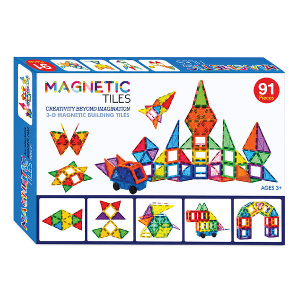Magnetic Tiles 91 Piece