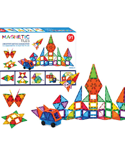 Magnetic Tiles 91 Piece