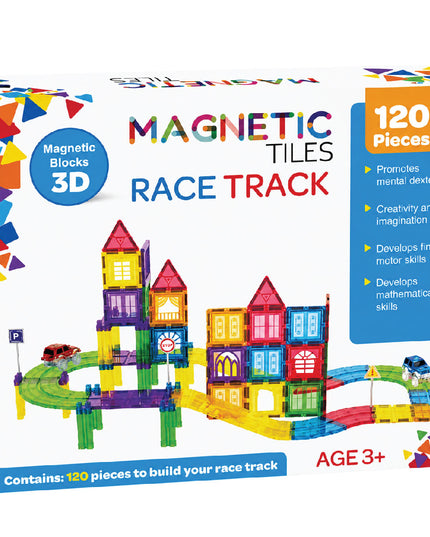 Magnetic Tiles - Race Track 120 Piece
