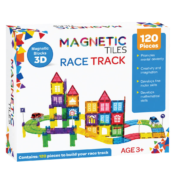 Magnetic Tiles - Race Track 120 Piece