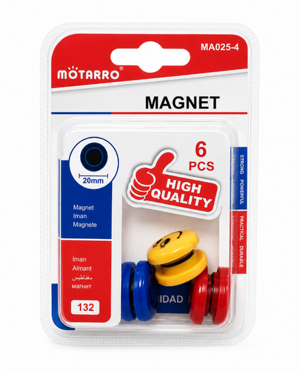 Magnetic Buttons 20mm - 6 Piece