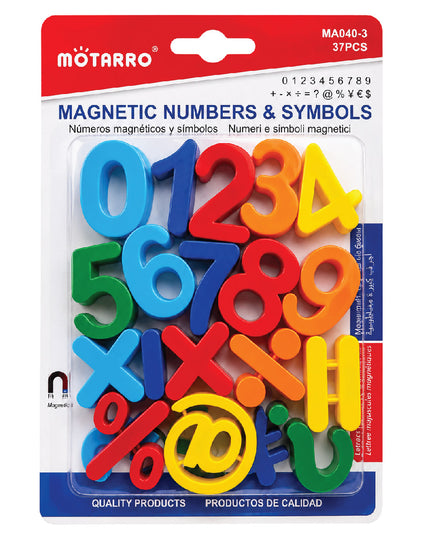 Magnetic Numbers and Symbols - Set of 37 1