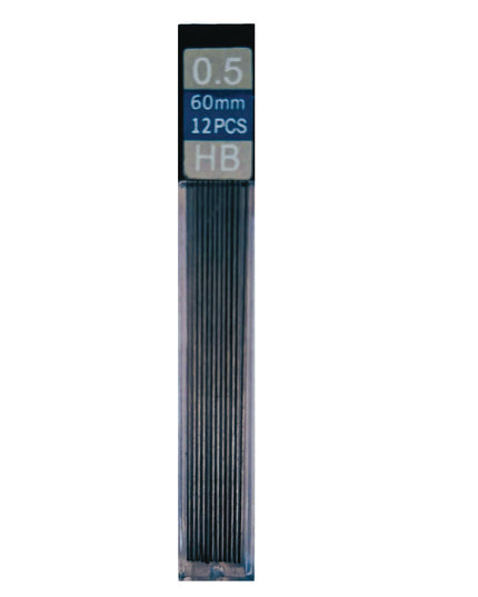 Mechanical Pencil Leads HB 0.5 12 Piece