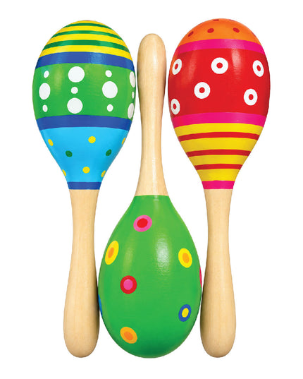 Music Rattle Wooden Set of 3 2