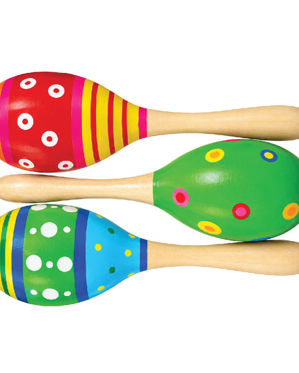 Music Rattle Wooden Set of 3 4