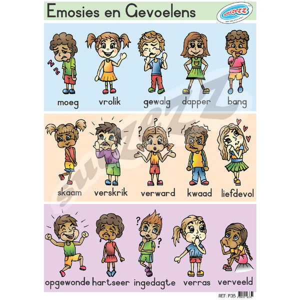 Muurkaart - Emosies & Gevoelens 1