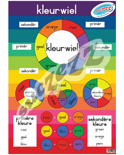Muurkaart - Kleurwiel 1
