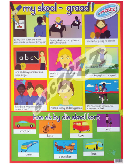 Muurkaart - My Skool - Graad 1 2