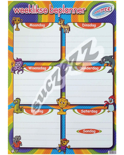 Muurkaart - Weeklikse Beplanner 1