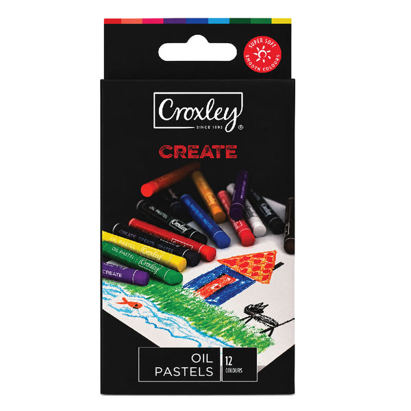 Oil Pastels 12's - Croxley 1